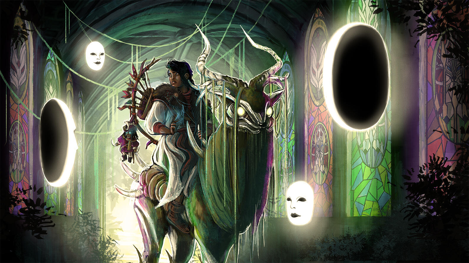 Meeting with spirits in an ancient Elven ruin