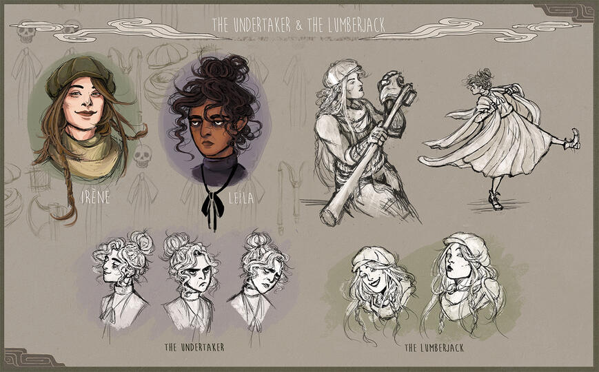 Character Designs : The Undertaker & The Lumberjack
