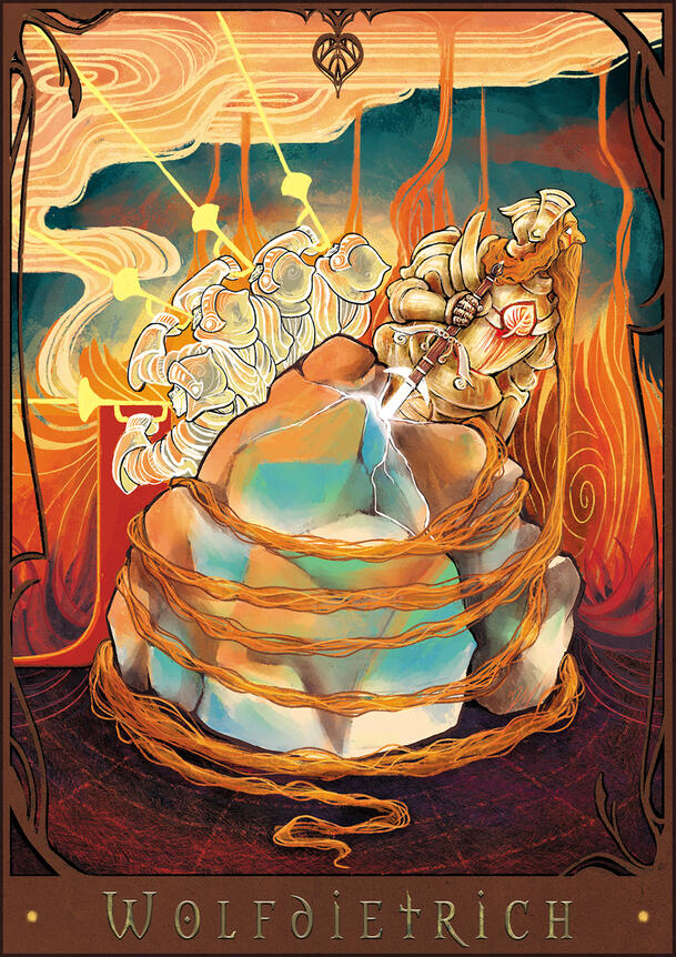 Illustration of Wolfidietrich, Sleeping Warrior