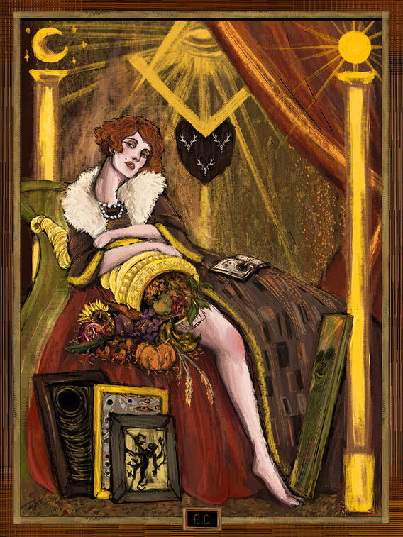 Eileen Cavendish - Illustration in the style of Gustav Klimt