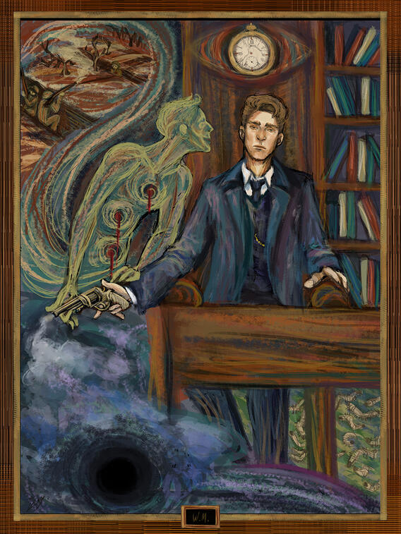 William Miller - Illustration in the style of Edvard Munch