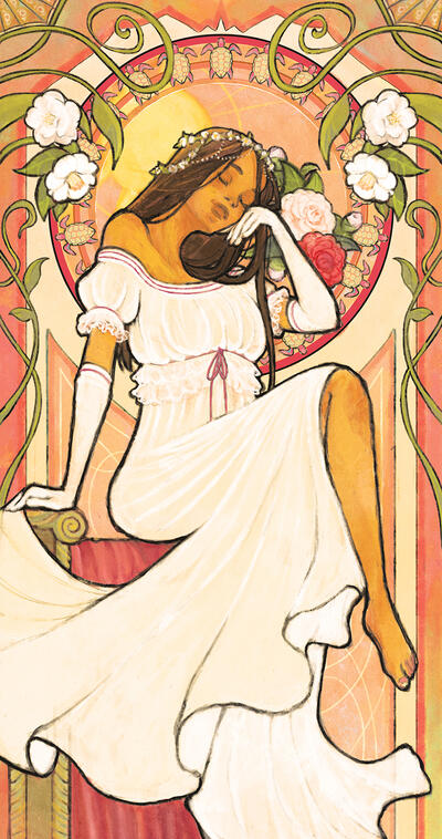 Camellia Mucha Style